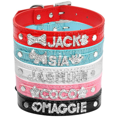 Personalized Cat Rhinestone Puppy Small Dogs Collar